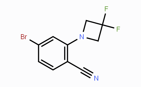 CAS No. 1707374-03-5, 4-Bromo-2-(3,3-difluoroazetidin-1-yl)benzonitrile
