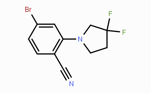 CAS No. 1774896-26-2, 4-Bromo-2-(3,3-difluoropyrrolidin-1-yl)benzonitrile