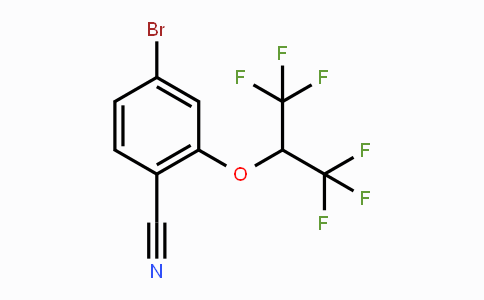 CAS No. 1779136-73-0, 4-Bromo-2-(1,1,1,3,3,3-hexafluoropropan-2-yloxy)benzonitrile