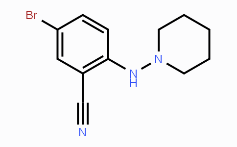CAS No. 1599307-30-8, 5-Bromo-2-(piperidin-1-ylamino)benzonitrile