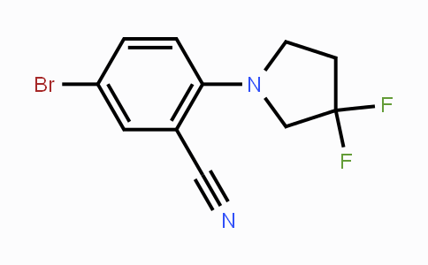 CAS No. 1627693-40-6, 5-Bromo-2-(3,3-difluoropyrrolidin-1-yl)benzonitrile