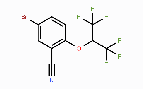 CAS No. 1774896-45-5, 5-Bromo-2-(1,1,1,3,3,3-hexafluoropropan-2-yloxy)benzonitrile
