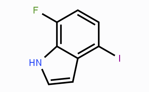 CAS No. 1360883-26-6, 7-Fluoro-4-iodo-1H-indole