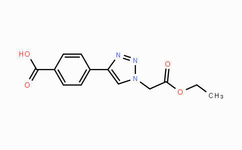 CAS No. 1779136-81-0, Ethyl (4-(4-carboxyphenyl)-1,2,3-triazol-1-yl)acetate