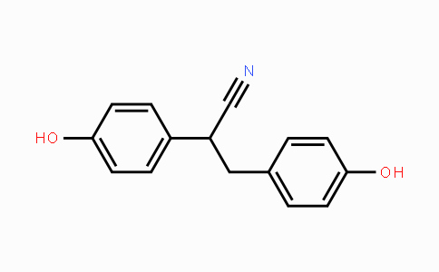 CAS No. 1428-67-7, 2,3-Bis(4-hydroxyphenyl)propionitrile