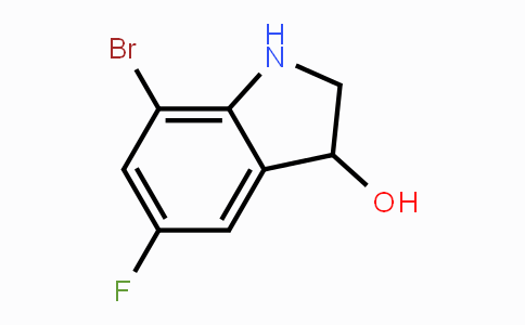 CAS No. 1779128-07-2, 7-Bromo-5-fluoro-3-hydroxyindoline