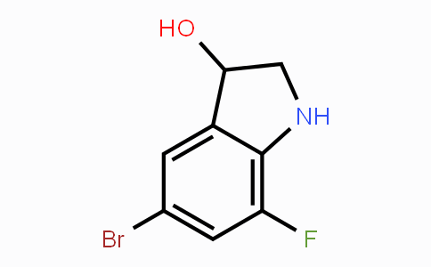 CAS No. 1707365-85-2, 5-Bromo-7-fluoro-3-hydroxyindoline