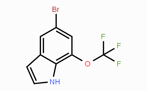 CAS No. 1779128-10-7, 5-Bromo-7-(trifluoromethoxy)-1H-indole