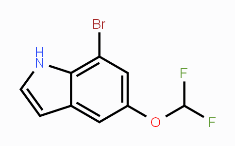 CAS No. 1713163-02-0, 7-Bromo-5-(difluoromethoxy)-1H-indole