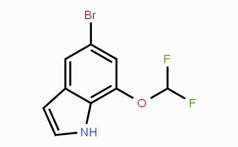 CAS No. 1707572-78-8, 5-Bromo-7-(difluoromethoxy)-1H-indole