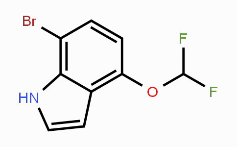 CAS No. 1707602-49-0, 7-Bromo-4-(difluoromethoxy)-1H-indole