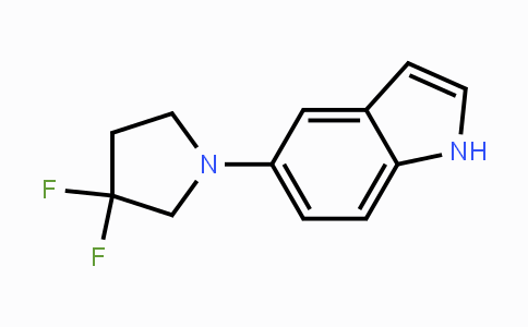 CAS No. 1779136-91-2, 5-(3,3-Difluoropyrrolidin-1-yl)-1H-indole