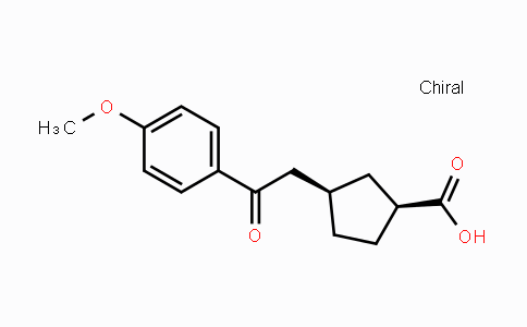 CAS No. 733740-29-9, cis-3-[2-(4-Methoxyphenyl)-2-oxoethyl]-cyclopentane-1-carboxylic acid