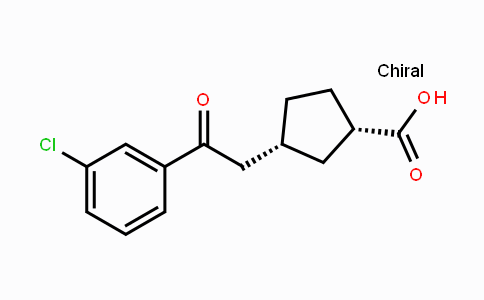 CAS No. 733740-35-7, cis-3-[2-(3-Chlorophenyl)-2-oxoethyl]-cyclopentane-1-carboxylic acid