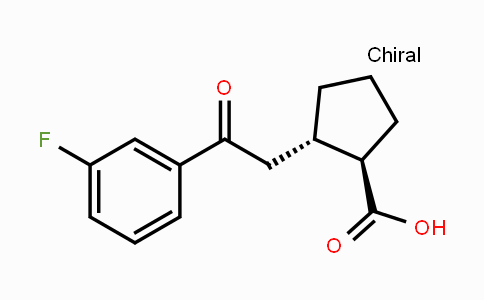 CAS No. 733740-65-3, trans-2-[2-(3-Fluorophenyl)-2-oxoethyl]-cyclopentane-1-carboxylic acid