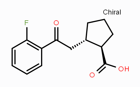 CAS No. 733740-69-7, trans-2-[2-(2-Fluorophenyl)-2-oxoethyl]-cyclopentane-1-carboxylic acid