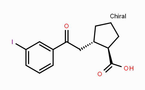 CAS No. 733740-71-1, trans-2-[2-(3-Iodophenyl)-2-oxoethyl]-cyclopentane-1-carboxylic acid