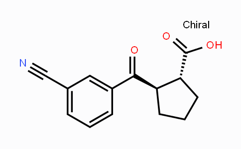 CAS No. 733740-86-8, trans-2-(3-Cyanobenzoyl)cyclopentane-1-carboxylic acid