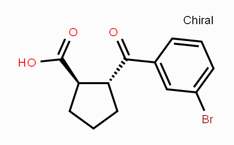 CAS No. 733740-96-0, trans-2-(3-Bromobenzoyl)cyclopentane-1-carboxylic acid