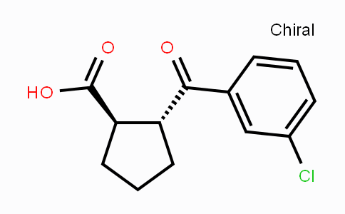 CAS No. 733741-00-9, trans-2-(3-Chlorobenzoyl)cyclopentane-1-carboxylic acid