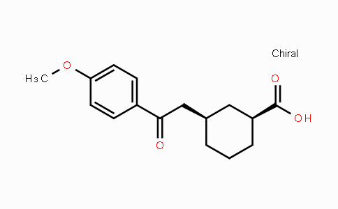 CAS No. 735275-10-2, cis-3-[2-(4-Methoxyphenyl)-2-oxoethyl]-cyclohexane-1-carboxylic acid