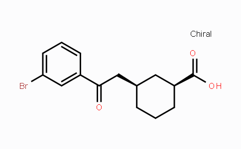 735275-14-6 | cis-3-[2-(3-Bromophenyl)-2-oxoethyl]-cyclohexane-1-carboxylic acid
