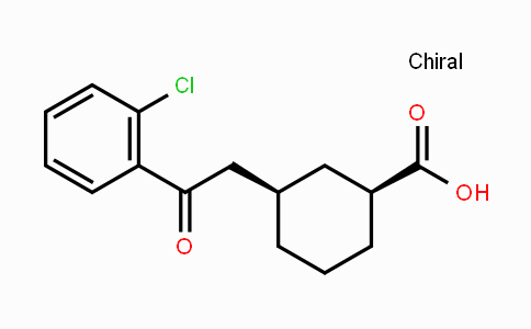 CAS No. 735275-21-5, cis-3-[2-(2-Chlorophenyl)-2-oxoethyl]-cyclohexane-1-carboxylic acid
