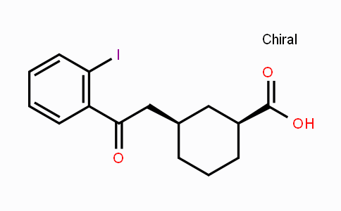 CAS No. 735275-37-3, cis-3-[2-(2-Iodophenyl)-2-oxoethyl]-cyclohexane-1-carboxylic acid