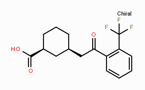 CAS No. 735275-40-8, cis-3-[2-Oxo-2-(2-trifluoromethylphenyl)-ethyl]cyclohexane-1-carboxylic acid