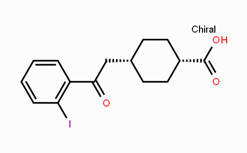 CAS No. 735275-65-7, cis-4-[2-(2-Iodophenyl)-2-oxoethyl]-cyclohexane-1-carboxylic acid