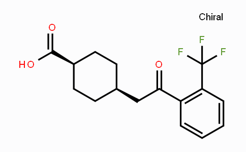 CAS No. 735275-68-0, cis-4-[2-Oxo-2-(2-trifluoromethylphenyl)-ethyl]cyclohexane-1-carboxylic acid