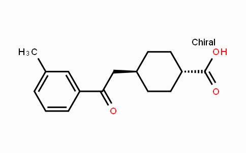 CAS No. 735275-76-0, trans-4-[2-(3-Methylphenyl)-2-oxoethyl]-cyclohexane-1-carboxylic acid