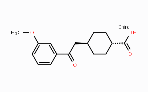 CAS No. 735275-79-3, trans-4-[2-(3-Methoxyphenyl)-2-oxoethyl]-cyclohexane-1-carboxylic acid