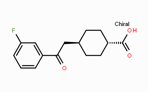 CAS No. 736136-54-2, trans-4-[2-(3-Fluorophenyl)-2-oxoethyl]-cyclohexane-1-carboxylic acid