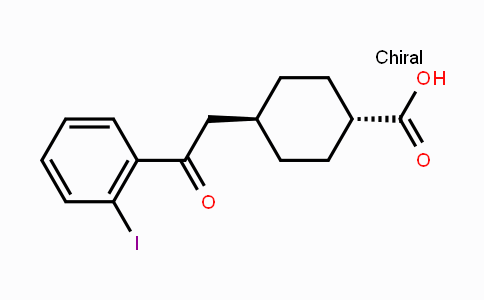 CAS No. 736136-59-7, trans-4-[2-(2-Iodophenyl)-2-oxoethyl]-cyclohexane-1-carboxylic acid
