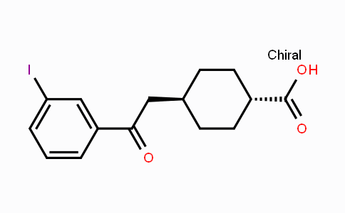 CAS No. 736136-60-0, trans-4-[2-(3-Iodophenyl)-2-oxoethyl]-cyclohexane-1-carboxylic acid