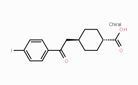 CAS No. 736136-61-1, trans-4-[2-(4-Iodophenyl)-2-oxoethyl]-cyclohexane-1-carboxylic acid