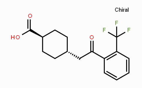 CAS No. 736136-62-2, trans-4-[2-Oxo-2-(2-trifluoromethylphenyl)-ethyl]cyclohexane-1-carboxylic acid