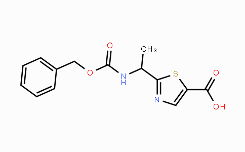 CAS No. 1095823-52-1, 2-[1-(Cbz-amino)ethyl]-5-thiazolecarboxylic acid