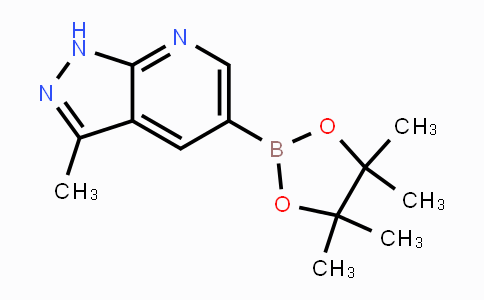 CAS No. 1111637-76-3, 3-Methyl-1H-pyrazolo[3,4-b]pyridine-5-boronic acid pinacol ester