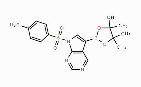 CAS No. 934178-97-9, 7-Tosyl-7H-pyrrolo[2,3-d]pyrimidine-5-boronic acid pinacol ester