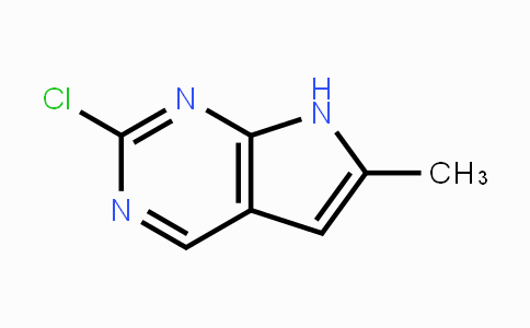 CAS No. 1060816-56-9, 2-クロロ-6-メチル-7H-ピロロ[2,3-d]ピリミジン