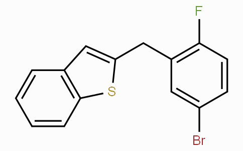 CAS No. 1034305-17-3, Benzo[b]thiophene, 2-[(5-broMo-2-fluorophenyl)Methyl]-