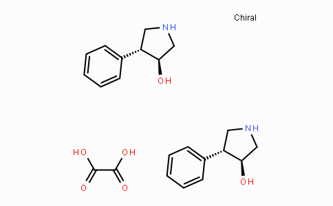 CAS No. 1242166-68-2, (3S,4R)-4-Phenylpyrrolidin-3-ol oxalate (2:1)