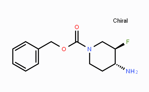 CAS No. 1268520-05-3, trans-1-Cbz-4-amino-3-fluoropiperidine