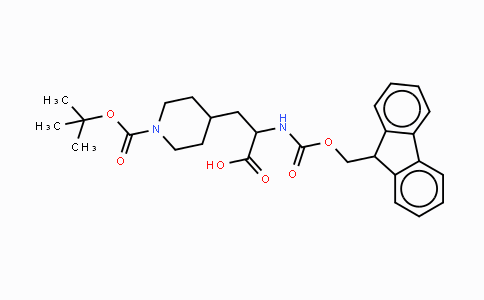 CAS No. 313052-02-7, 2-N-Fmoc-amino-3-(4-N-Boc-piperidinyl)-propionic acid