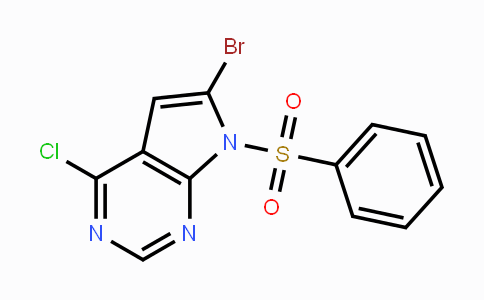 CAS No. 784150-40-9, 6-Bromo-4-chloro-7-(phenylsulfonyl)-7H-pyrrolo[2,3-d]pyrimidine