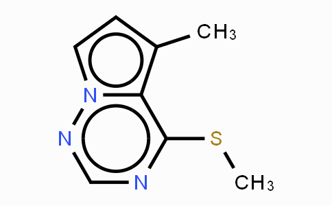 CAS No. 859205-88-2, 5-Methyl-4-(methylthio)pyrrolo-[1,2-f][1,2,4]triazine