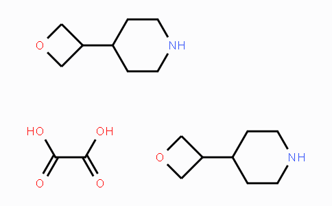 CAS No. 1257294-01-1, 4-(Oxetan-3-yl)piperidine oxalate (2:1)