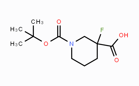 CAS No. 934342-39-9, 1-Boc-3-fluoropiperidine-3-carboxylic acid